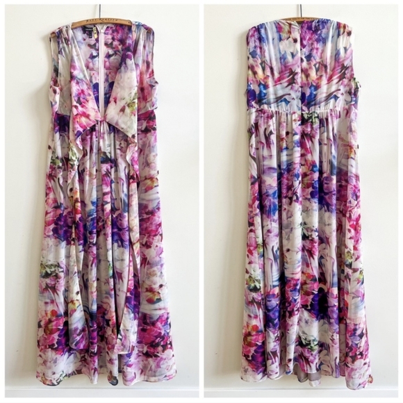 Isabella Oliver • Tilda Print Maternity Maxi Dress - Size 10 - Picture 12 of 13